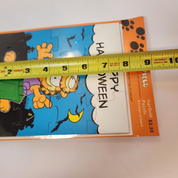 Garfield Halloween Puzzle New NOS Vintage 1980s Carlton Cards Trick or Treat 80s - Picture 7 of 8